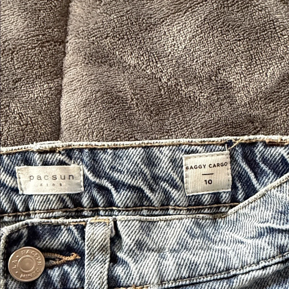 PacSun Kids Blue Cargo Jeans